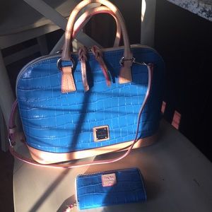 Dooney & Bourke Croco embossed satchel